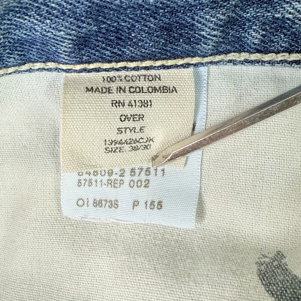Polo Ralph Lauren Classic 867 Jeans Men's 38x30 Blue Denim Straight Leg - Picture 11 of 13